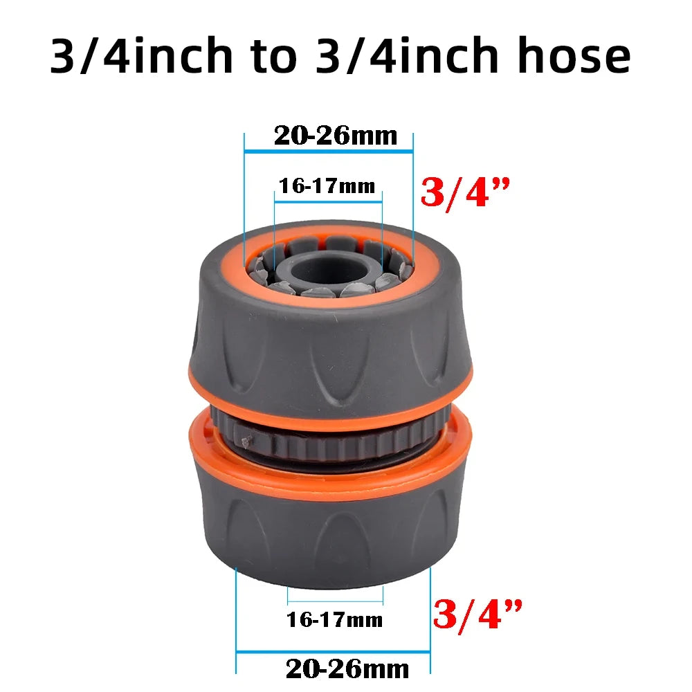 1 adattatore rapido per tubo da giardino da 1/2", 3/4" e 1" - raccordi filettati BPS UE per rubinetti, pistole a spruzzo e sistemi di irrigazione