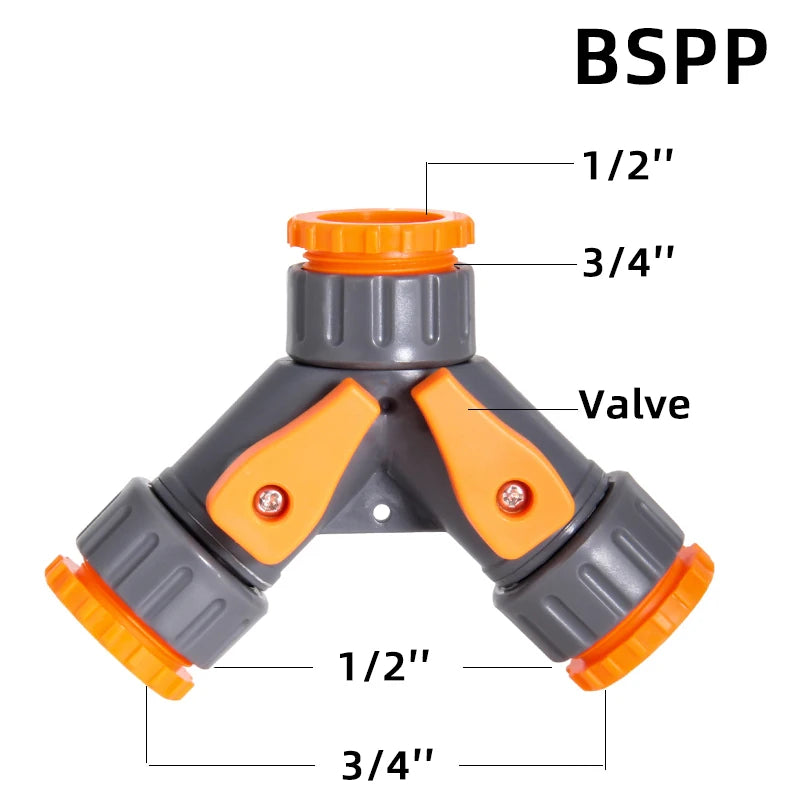 1 adattatore rapido per tubo da giardino da 1/2", 3/4" e 1" - raccordi filettati BPS UE per rubinetti, pistole a spruzzo e sistemi di irrigazione