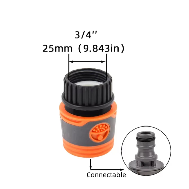 1 adattatore rapido per tubo da giardino da 1/2", 3/4" e 1" - raccordi filettati BPS UE per rubinetti, pistole a spruzzo e sistemi di irrigazione