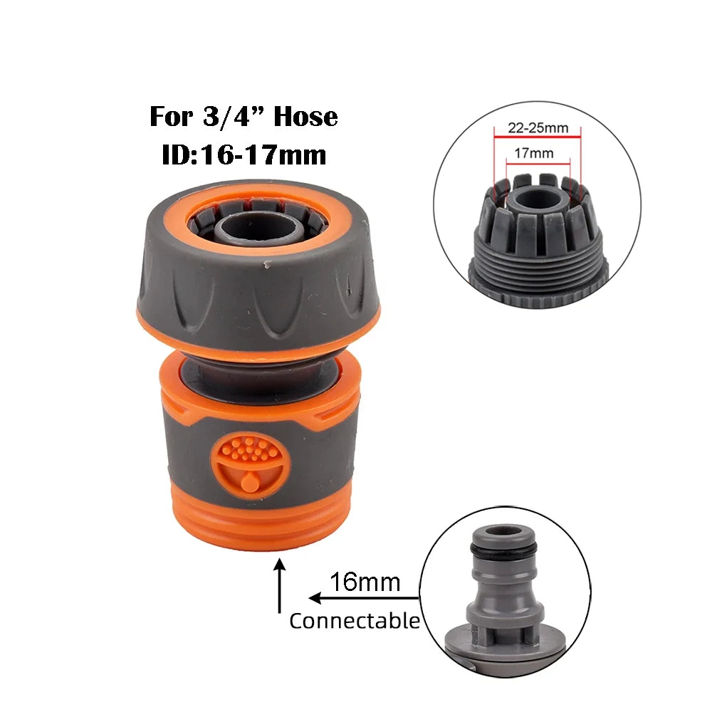 1 adattatore rapido per tubo da giardino da 1/2", 3/4" e 1" - raccordi filettati BPS UE per rubinetti, pistole a spruzzo e sistemi di irrigazione