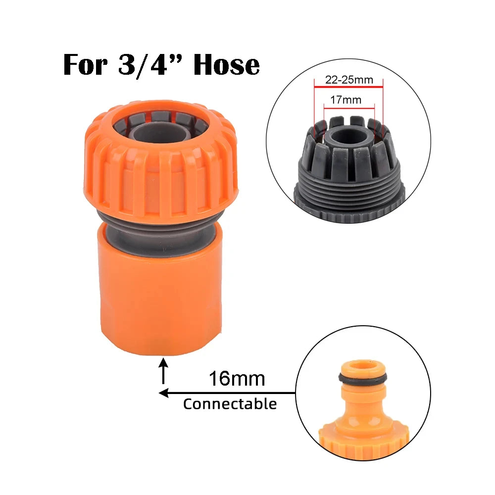 1 adattatore rapido per tubo da giardino da 1/2", 3/4" e 1" - raccordi filettati BPS UE per rubinetti, pistole a spruzzo e sistemi di irrigazione