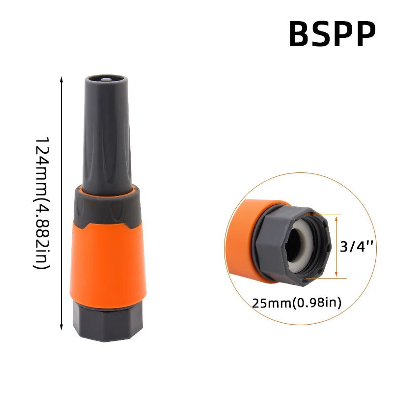 1 adattatore rapido per tubo da giardino da 1/2", 3/4" e 1" - raccordi filettati BPS UE per rubinetti, pistole a spruzzo e sistemi di irrigazione