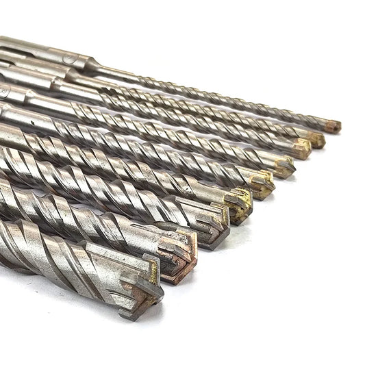 1 punta per calcestruzzo SDS Plus, testa di taglio trasversale, doppia coclea,da 110 mm, 160 mm, 200 mm, muro, mattoni, blocchi, punta per muratura