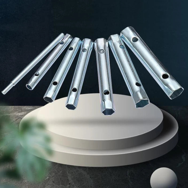 Set di chiavi a tubo metriche da 6-22 mm, 10 pezzi, per candele, in acciaio