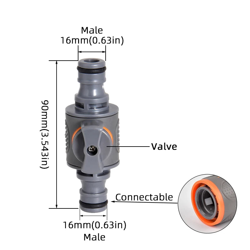 1 adattatore rapido per tubo da giardino da 1/2", 3/4" e 1" - raccordi filettati BPS UE per rubinetti, pistole a spruzzo e sistemi di irrigazione